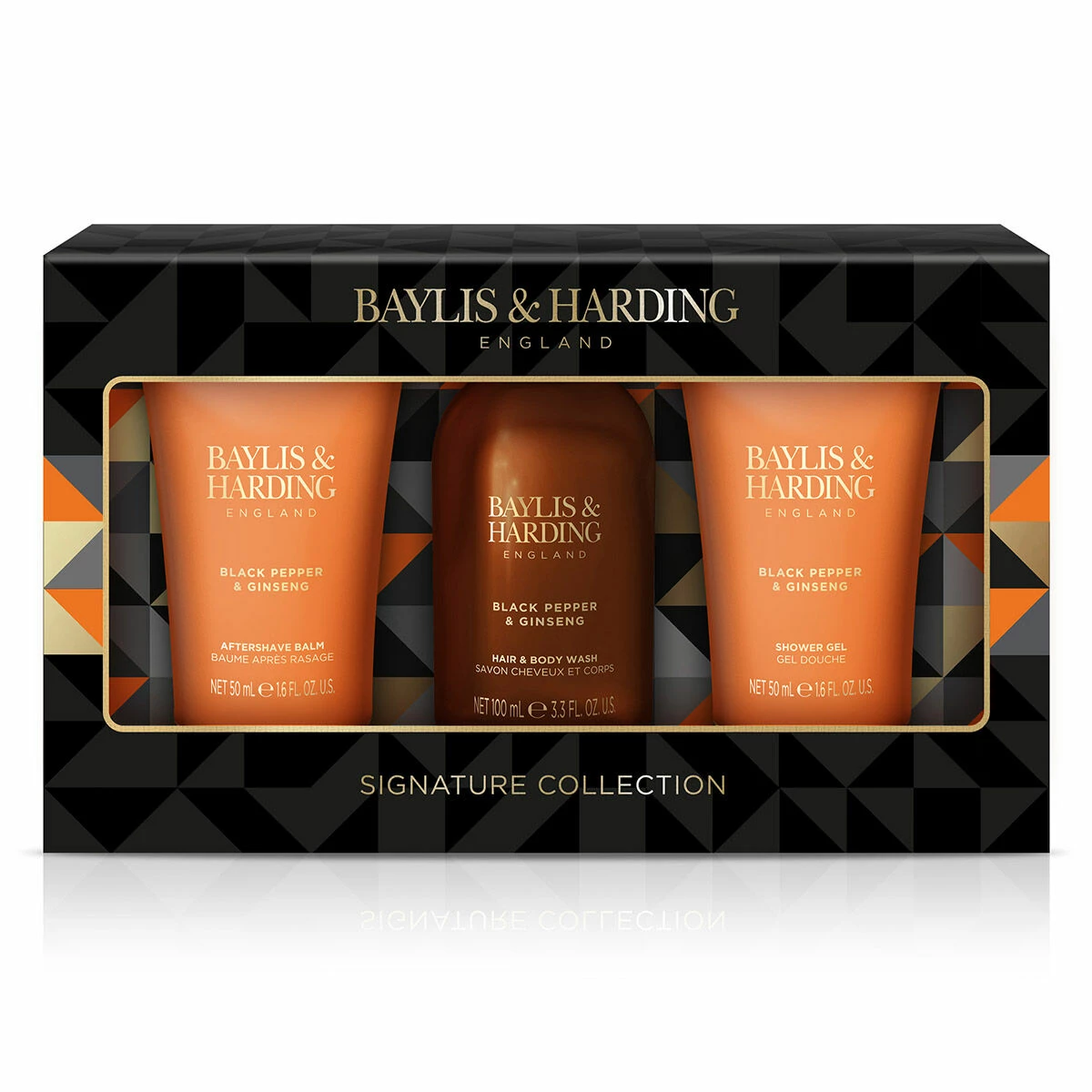 Baylis & Harding Black Pepper & Ginseng Men's Luxury Trio Gift Set 1 Baylis & Harding Black Pepper & Ginseng Men's Luxury Trio Gift Set