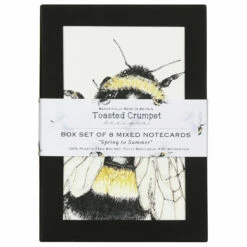 Toasted Crumpet ‘Spring To Summer’ Notecards Mixed Set Of 8 -gifts shop bx01 toasted crumpet spring to summer notecards mixed set of 8 2