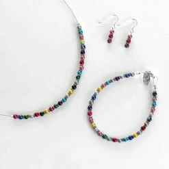 Carrie Elspeth Pinks Miracle & Haematite Earrings 6 Carrie Elspeth Pinks Miracle & Haematite Earrings -gifts shop carrie elspeth 1651 1652 rainbow miracle haematite group 02b s