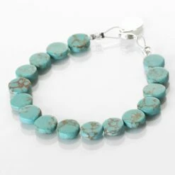 Carrie Elspeth Turquoise Mosaic Coins Bracelet