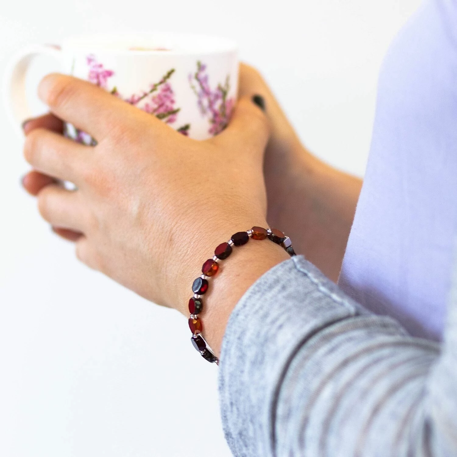 Carrie Elspeth Red Bohemian Bracelet 2 Carrie Elspeth Red Bohemian Bracelet - Image 2