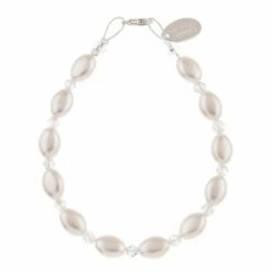 Carrie Elspeth Ivory Pearl & Crystal Bridal Bracelet