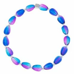 Carrie Elspeth Blue/Pink Peardrops Bracelet