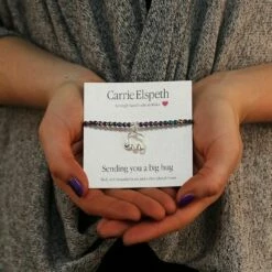 Carrie Elspeth Sending You A Big Hug Sentiment Bracelet -gifts shop carrie elspeth bb094 sentiments bracelet lifestyle