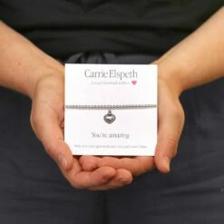 Carrie Elspeth You're Amazing Sentiment Bracelet -gifts shop carrie elspeth bb125 youre amazing sentiment bracelet 3
