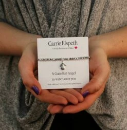 Carrie Elspeth A Guardian Angel Sentiment Bracelet 7 Carrie Elspeth A Guardian Angel Sentiment Bracelet -gifts shop carrie elspeth bb132 sentiments bracelet lifestyle