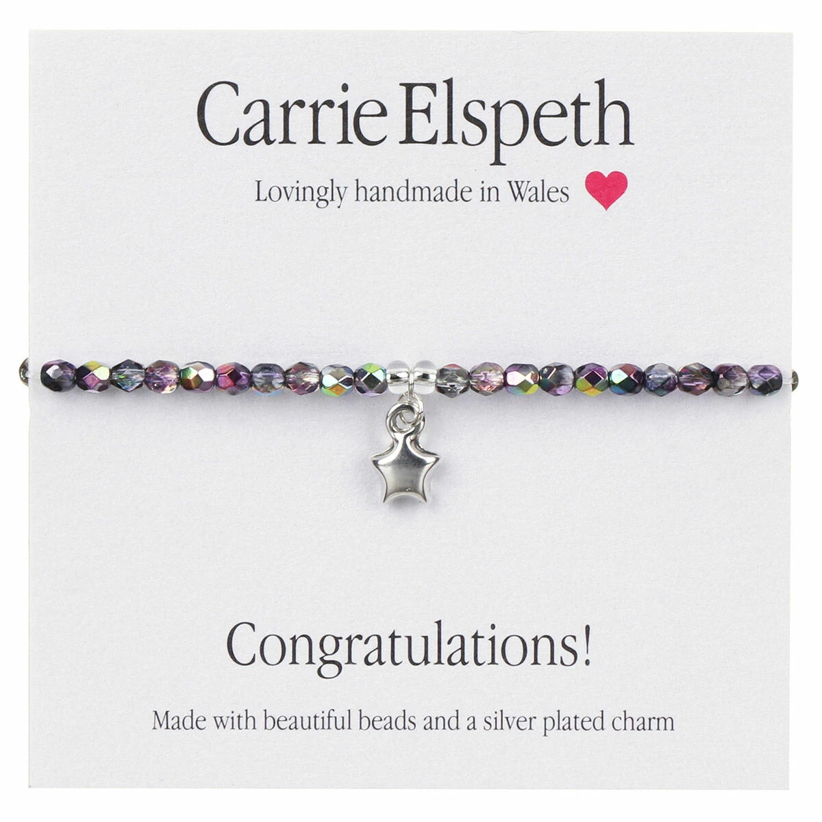 Carrie Elspeth ‘Congratulations!’ Sentiment Bracelet 1 Carrie Elspeth ‘Congratulations!’ Sentiment Bracelet