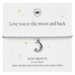 Carrie Elspeth ‘Love You To The Moon And Back’ Sentiment Bracelet