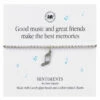 Carrie Elspeth ‘Good Music And Great Friends’ Sentiment Bracelet
