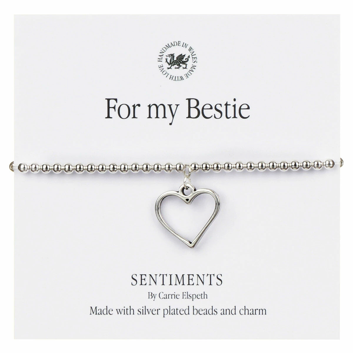 Carrie Elspeth ‘For My Bestie’ Sentiment Bracelet 1 Carrie Elspeth ‘For My Bestie’ Sentiment Bracelet