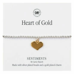 Carrie Elspeth ‘Heart Of Gold’ Sentiment Bracelet