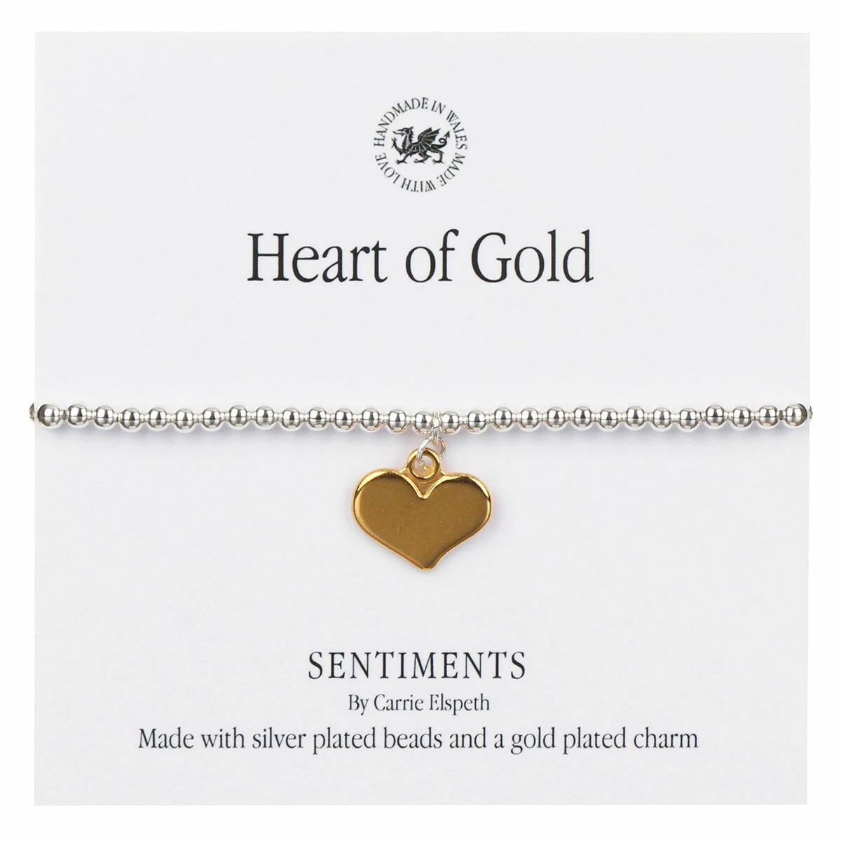 Carrie Elspeth ‘Heart Of Gold’ Sentiment Bracelet 1 Carrie Elspeth ‘Heart Of Gold’ Sentiment Bracelet