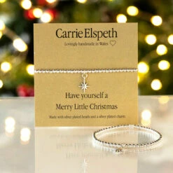 Carrie Elspeth Merry Little Christmas Sentiment Bracelet