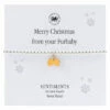 Carrie Elspeth Merry Christmas From Your Furbaby Sentiment Bracelet