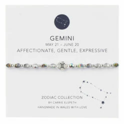 Carrie Elspeth Gemini Zodiac Sentiment Bracelet