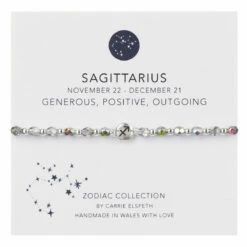 Carrie Elspeth Sagittarius Zodiac Sentiment Bracelet