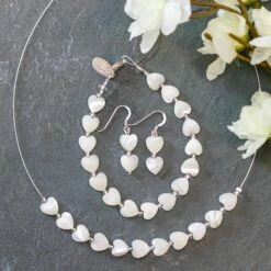 Carrie Elspeth Shell Hearts Duo Earrings -gifts shop carrie elspeth bridal 1542 1