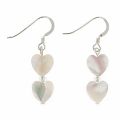 Carrie Elspeth Shell Hearts Duo Earrings