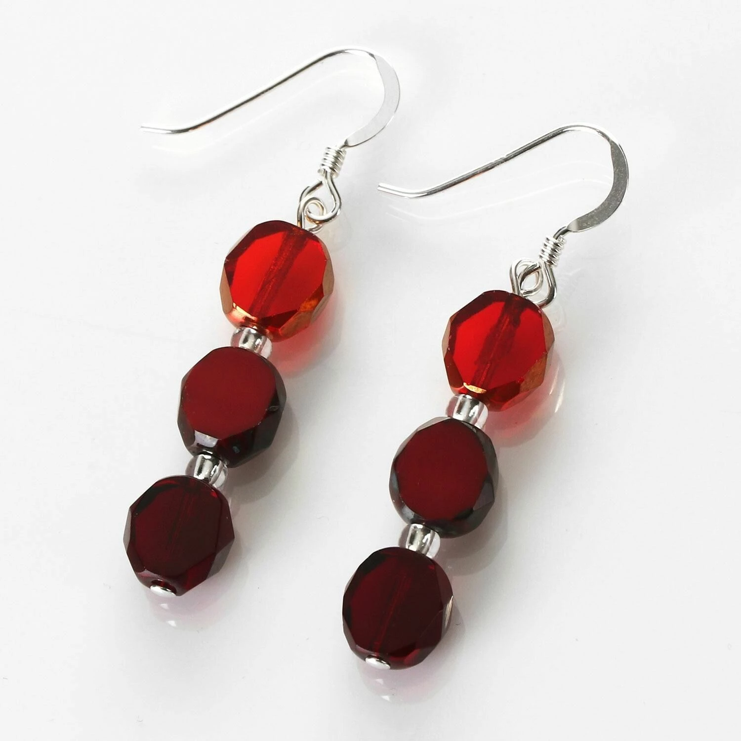 Carrie Elspeth Red Bohemian Earrings 2 Carrie Elspeth Red Bohemian Earrings - Image 2