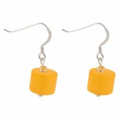 Carrie Elspeth Yellow Frosted Earrings