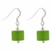 Carrie Elspeth Green Frosted Earrings