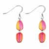 Carrie Elspeth Orange/Pink Peardrops Earrings