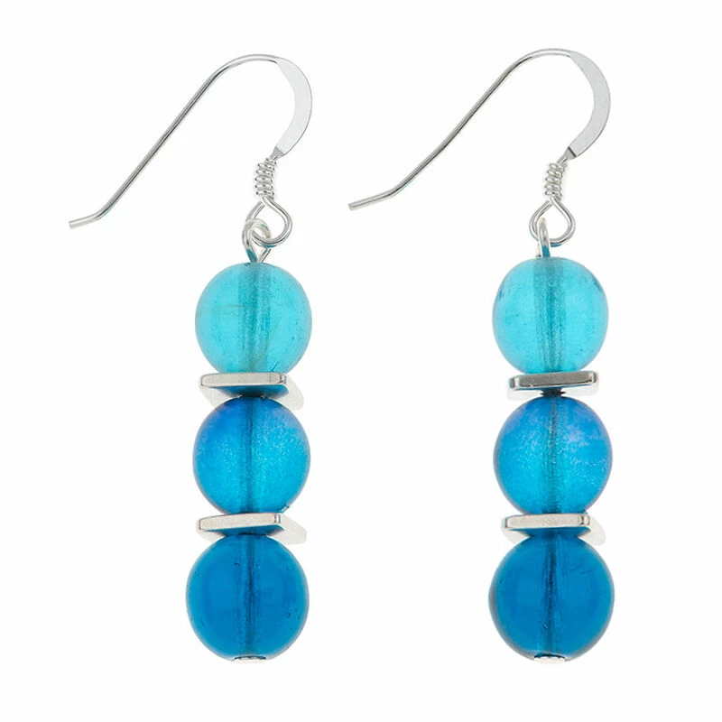 Carrie Elspeth Blue Globes Earrings 1 Carrie Elspeth Blue Globes Earrings