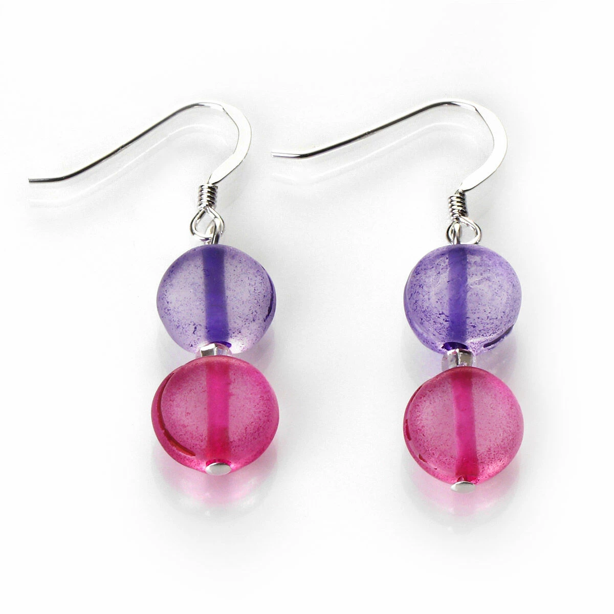 Carrie Elspeth Pink/Purple Pastel Candy Earrings 2 Carrie Elspeth Pink/Purple Pastel Candy Earrings - Image 2