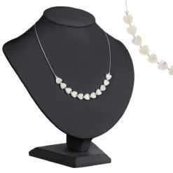 Carrie Elspeth Shell Hearts Links Necklace