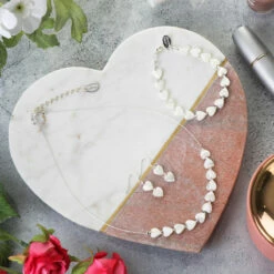 Carrie Elspeth Shell Hearts Duo Earrings -gifts shop carrie elspeth n1542 necklace lifestyle 2 2