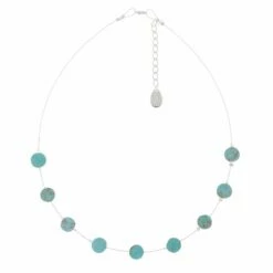 Carrie Elspeth Turquoise Mosaic Coins Necklace