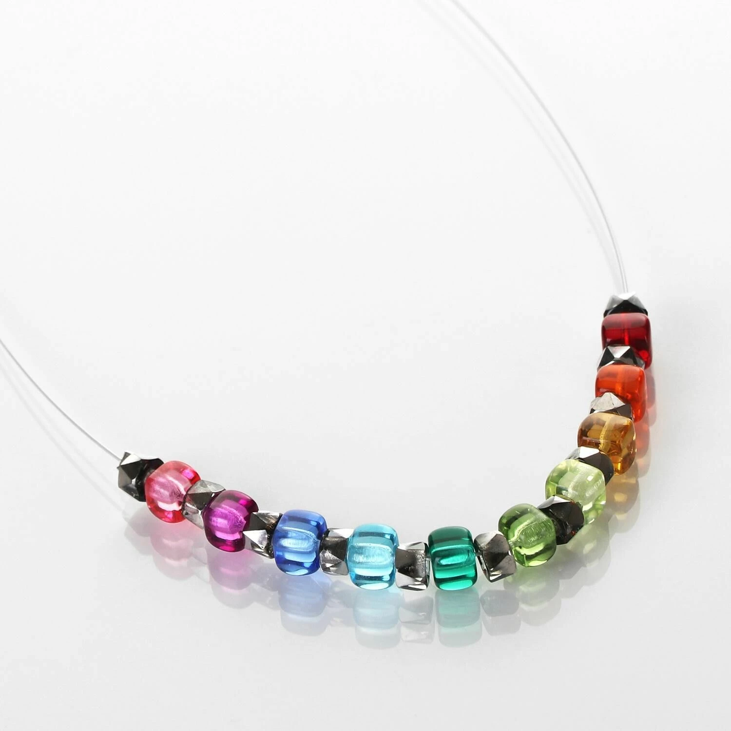 Carrie Elspeth Rainbow Sparkle Links Necklace 2 Carrie Elspeth Rainbow Sparkle Links Necklace - Image 2