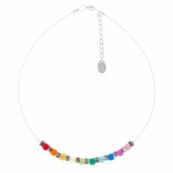 Carrie Elspeth Rainbow Sparkle Links Necklace