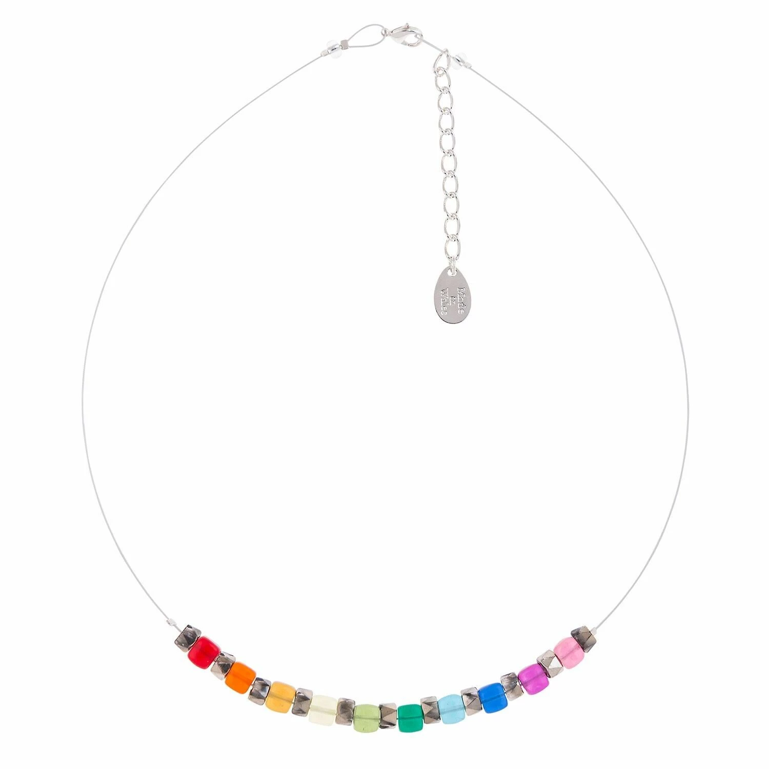 Carrie Elspeth Rainbow Sparkle Links Necklace 1 Carrie Elspeth Rainbow Sparkle Links Necklace