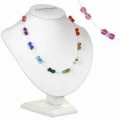 Carrie Elspeth Rainbow Sparkle Spaced Necklace