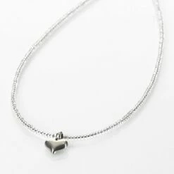 Carrie Elspeth Silver Heart Strings Necklace -gifts shop carrie elspeth n1605 silver heart strings necklace 1