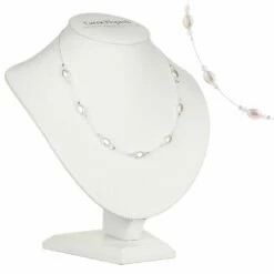 Carrie Elspeth Ivory Pearl & Crystal Bridal Necklace