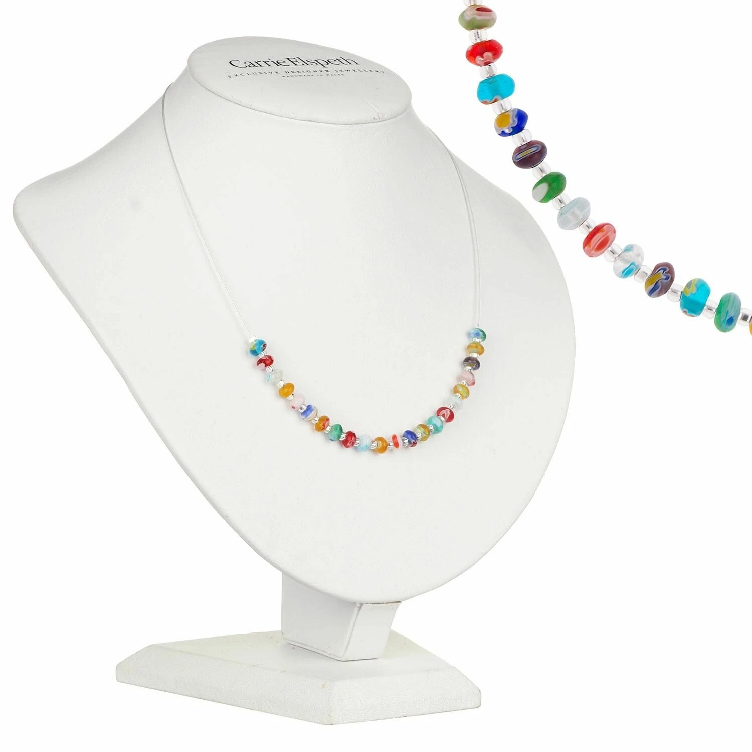 Carrie Elspeth Spring Millefiori Link Necklace 1 Carrie Elspeth Spring Millefiori Link Necklace
