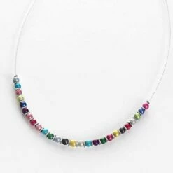 Carrie Elspeth Rainbow Miracle & Haematite Links Necklace -gifts shop carrie elspeth n1652 rainbow miracle haematite links necklace 01