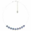 Carrie Elspeth Carrie Elspeth Blue Gold Edged Hearts Necklace