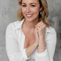 Carrie Elspeth Mini Myriad Spaced Necklace -gifts shop carrie elspeth n1693 mini myriad spaced necklace model 2 1