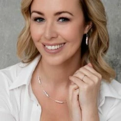 Carrie Elspeth Mini Myriad Spaced Necklace -gifts shop carrie elspeth n1693 mini myriad spaced necklace model 1