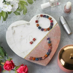 Carrie Elspeth Jasper Pillows Links Necklace -gifts shop carrie elspeth n1716 jasper pillows links lifestyle pink 011