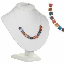 Carrie Elspeth Jasper Pillows Links Necklace