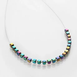 Carrie Elspeth Spectrum Cubes Links Necklace -gifts shop carrie elspeth n1723 spectrum cubes links necklace