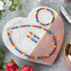 Carrie Elspeth Rainbow Carnival Full Necklace 9 Carrie Elspeth Rainbow Carnival Full Necklace -gifts shop carrie elspeth n1733 rainbow carnival full lifestyle 022 1