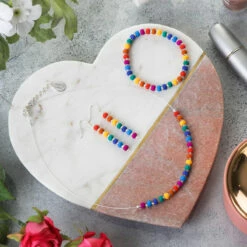 Carrie Elspeth Rainbow Carnival Links Necklace -gifts shop carrie elspeth n1734 rainbow carnival lifestyle 022