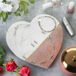 Carrie Elspeth Cariad Hearts Earrings -gifts shop carrie elspeth n1753 cariad hearts spaced lifestyle 2 2