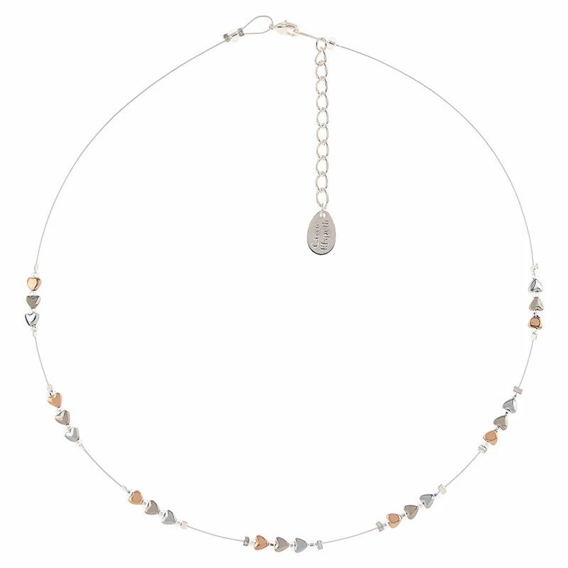 Carrie Elspeth Cariad Hearts Spaced Necklace 2 Carrie Elspeth Cariad Hearts Spaced Necklace - Image 2