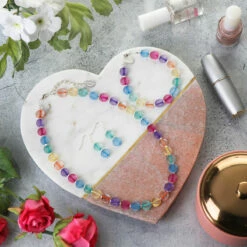 Carrie Elspeth Pastel Candy Full Necklace -gifts shop carrie elspeth n1754 pastel candy full blue lifestyle 01